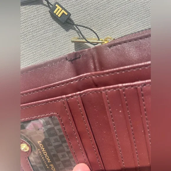 London Fog Women Fleur Woven French Wallet NWT - Picture 12 of 14